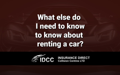 What else do I need to know about renting a car while mine is being repaired