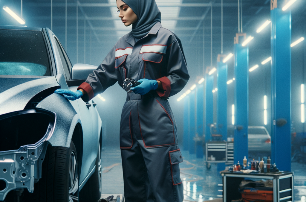 What does Blending mean in Auto Body Paint Work?