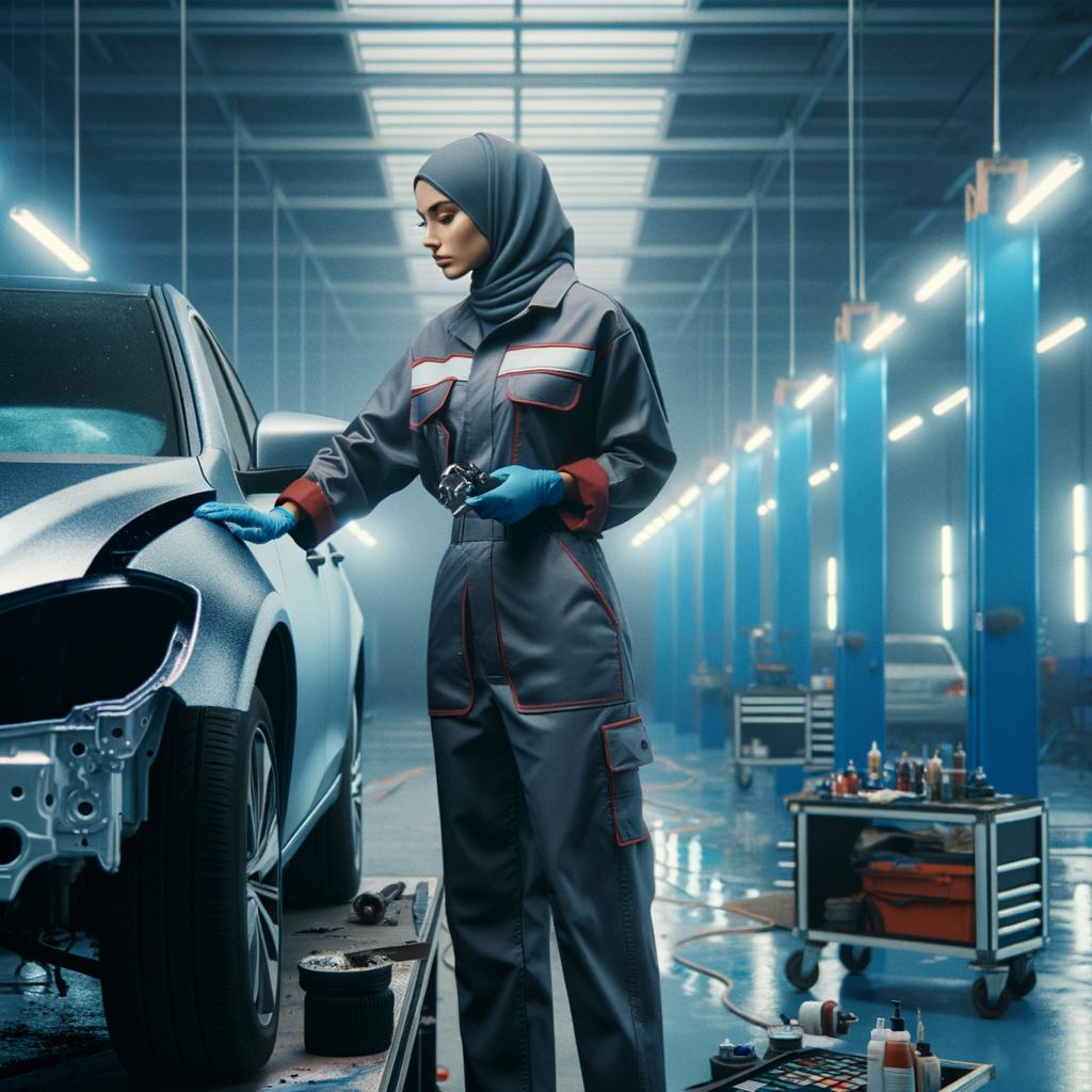 What does Blending mean in Auto Body Paint Work?