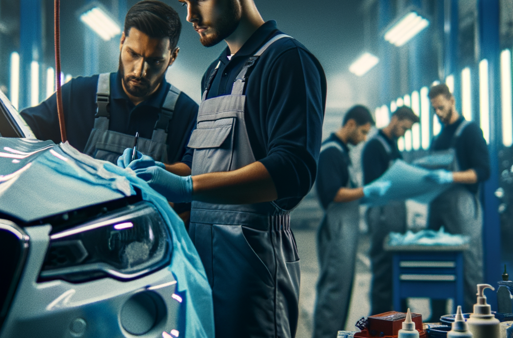 What does Masking mean in Auto Body Paint Preparation?