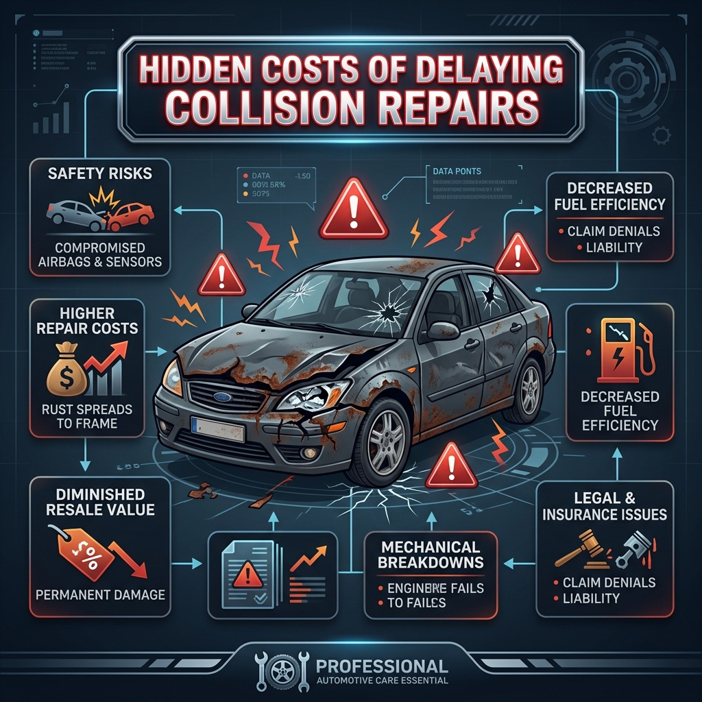 The Hidden Costs of Delaying Collision Repairs: Why Prompt Action Matters