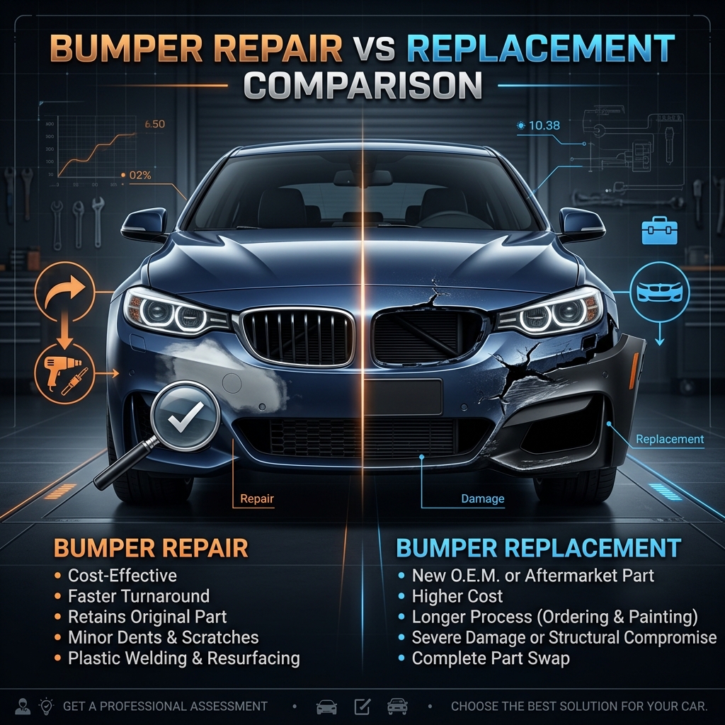 Bumper Repair vs Replacement: When Does Each Make Sense?