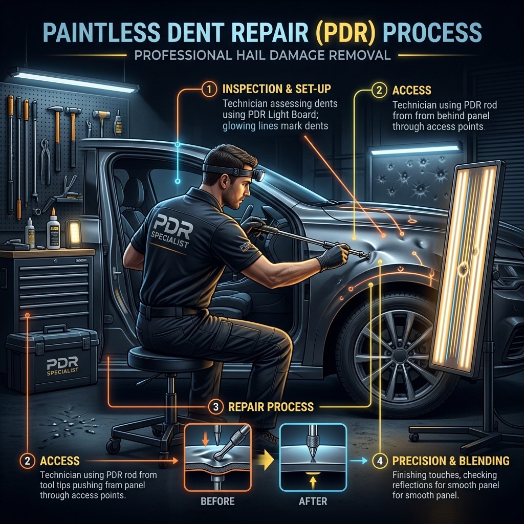 The Complete Guide to Paintless Dent Repair: When It Works and When It Does Not
