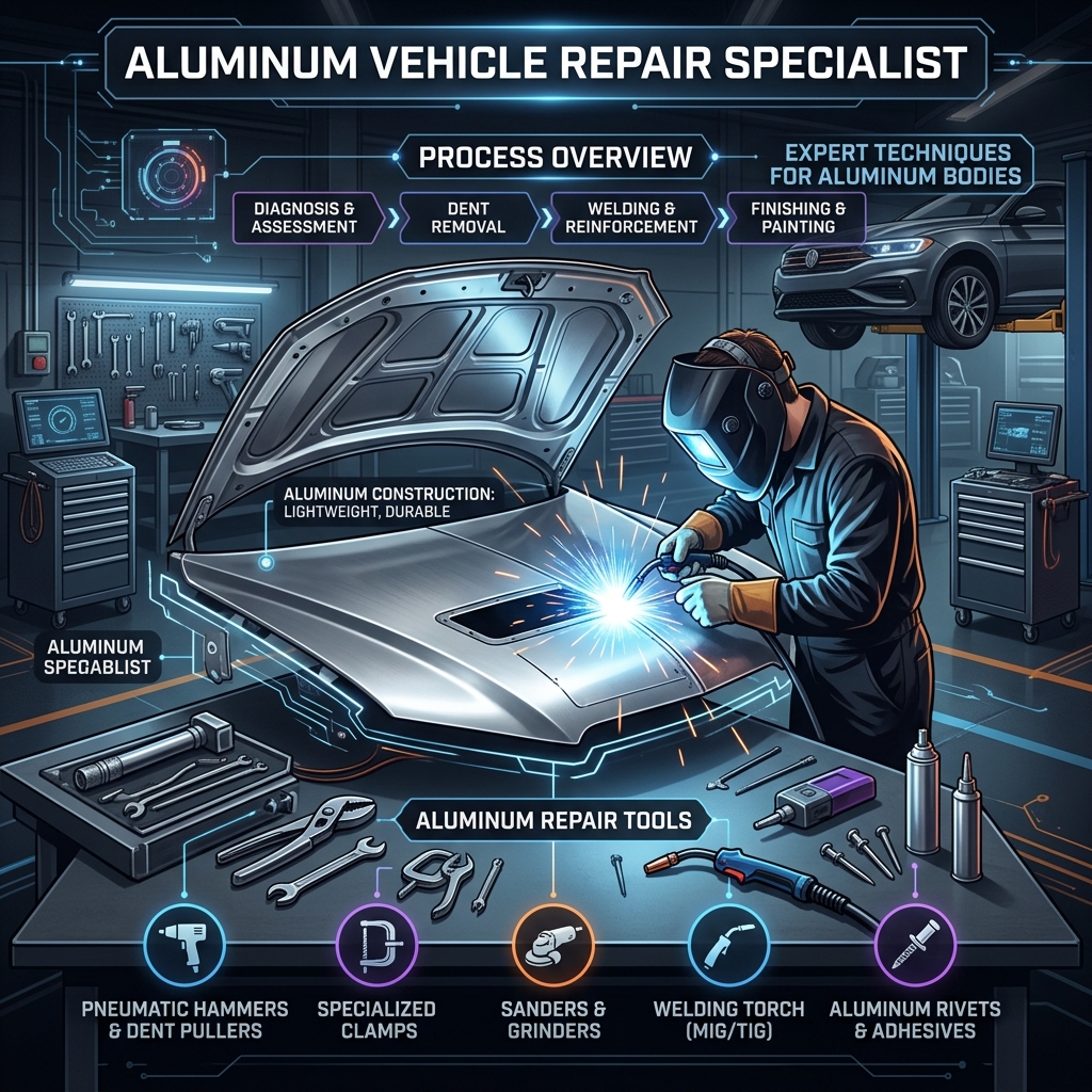Aluminum Repair: Why Specialized Skills and Equipment Are Essential for Modern Vehicles