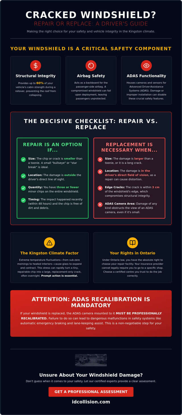 Cracked Windshield Replacement: When to Repair vs. Replace Your Glass