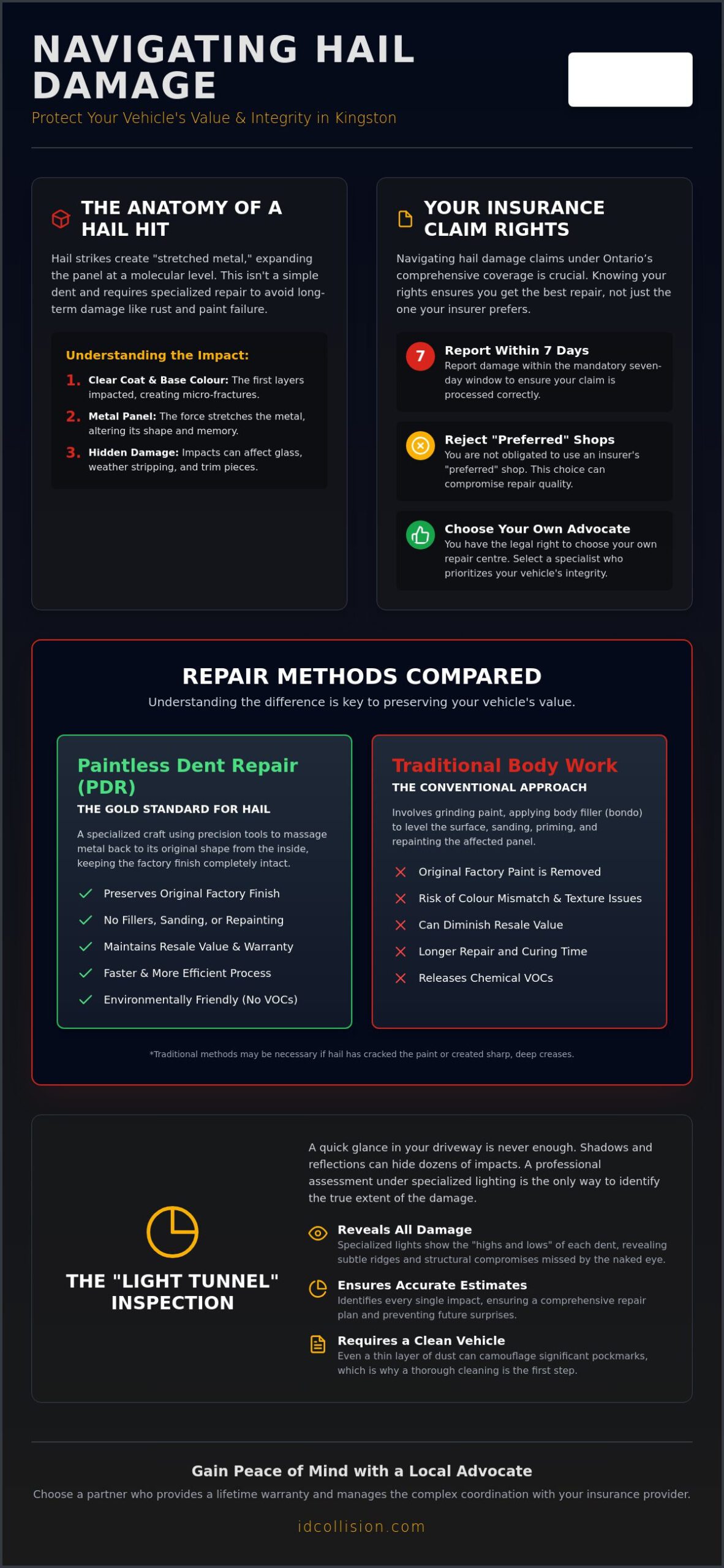 Hail Damage Repair in Kingston: A Complete Guide to Restoring Your Vehicle