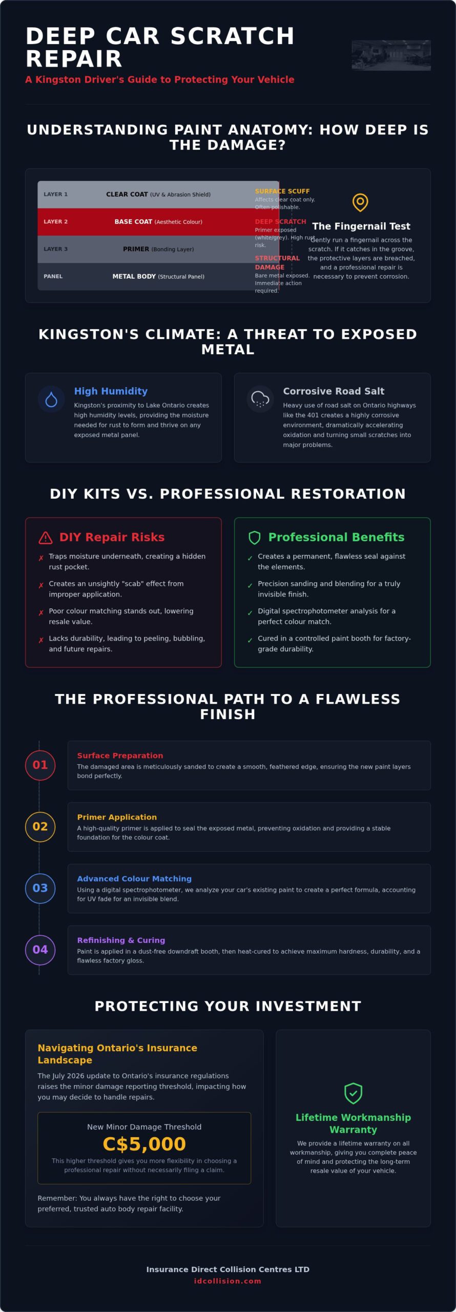 Deep Scratch on Car Door Repair in Kingston: The Professional Restoration Guide
